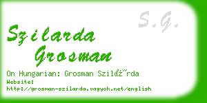 szilarda grosman business card